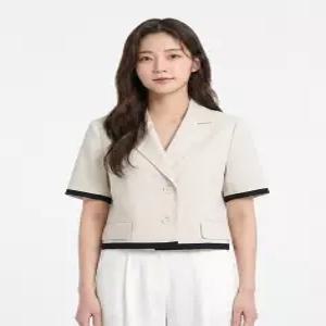 [에꼴드파리/드라로얄] 배색포인트 반팔 자켓RB34WJAM07Z