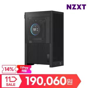 NZXT H2 FLOW 블랙 Mini ITX SFF 미니케이스 PCIE 5.0 라이저케이블[14%][190,060 WON + 11pay 추가 지급]