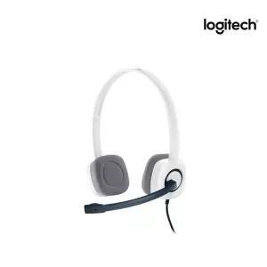 로지텍코리아 H150 스테레오 USB 컴퓨터 PC 유선 헤드셋 화이트