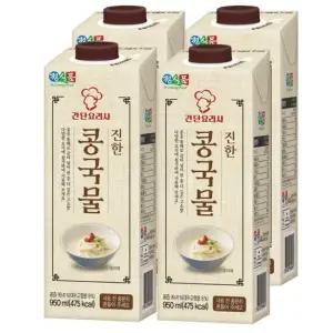 정식품 진한 콩국물 950ml 4개