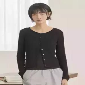 topten 여성 리넨블렌드 립 가디건MSG2EC2301