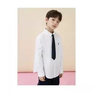 매장정품 빈폴 키즈 BEANPOLE KIDS [Essential] 옥스포드 셔츠  넥타이 세트 - 화이트 (BI6164UE11) BI616