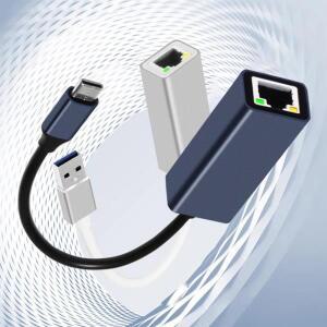 컴퓨터 데스크탑용 기가비트 이더넷 USB C타입 LAN 네트워크 어댑터 to 카드 RJ45
