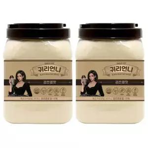 귀리언니 검은콩맛 귀리쉐이크 검은콩 선식 미숫가루 1200g, 2개