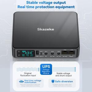 18000mAh DC UPS 배터리 백업 5V 12V 출력 라우터 WiFi 모뎀 무정전 전원 공급 장치 21700 18650