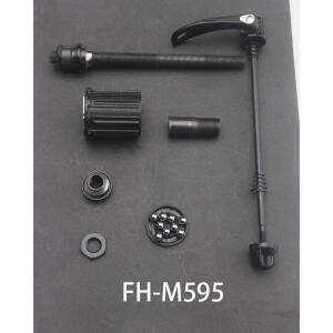 MTB DEORE FH-M595 리어 허브 액세서리, 완전 프리휠 바디 씰 링, 핸드 잠금 너트 유닛