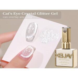 15ml 범용 실버 캣아이 젤 폴리쉬. 윤기 있고 자석입니다. UV/LED 램프가 필요 가정 및 미용실 DIY용