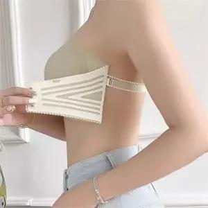 무봉제 브라 탑 끈없는 심리스 데일리 노와이어 브라 이중 볼륨 언더웨어 이너웨어 민소매 내장 속옷 여성