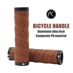 PCycling 자전거 그립 펀치 PU 편안한 미끄럼 방지 수분 흡수 핸들 바 테이프 MTB 도로 초경량 사이클링 부