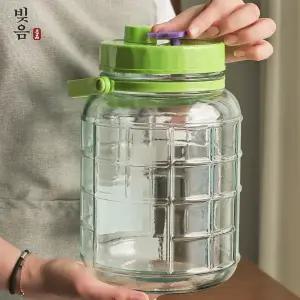 생활 담금주병 과실주병 숨쉬는 매실병 빚음 효소병 3L 5L 8L 유리술병 수앤서C3