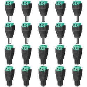 5쌍 DC 12V 남성 및 여성 커넥터 5.5x2.1mm 전원 플러그 어댑터 잭 소켓 CCTV 카메라 신호 컬러 LED 스트립