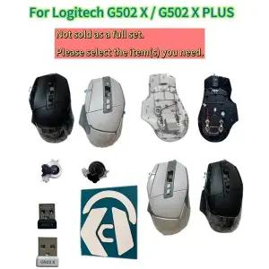 로지텍 G502 X G502 X PLUS 무선 마우스용 교체용 하우징 쉘 키트   상단 커버와 하단 베이스 포함