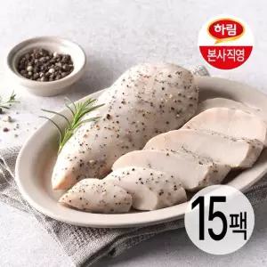 하림 C) 수비드 닭가슴살 블랙페퍼 100g 15팩