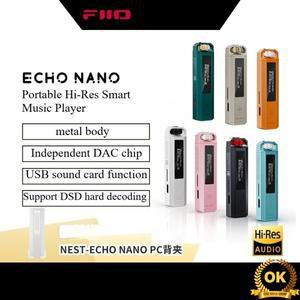 FiiO ECHO NANO 음악 플레이어 맞춤형 HIFI 미니 MP3 지원 컨트롤 휴대용 고해상도 스마트 워크맨 헤드폰