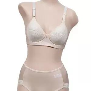 [라일리여성언더웨어] Rly 인견 쿨메쉬 노와이어 A컵 브라팬티세트 큰가슴브 50037355)