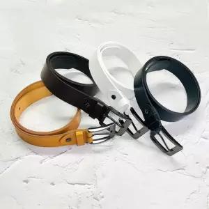 40mm 이탈리아 통가죽 와이드 모던스퀘어 벨트 HN08 유공벨트