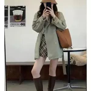 여친 캐주얼 가을 트렌치 코트 admr3