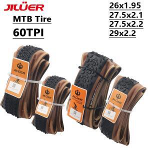 질루어 JILUER MTB 자전거 오프로드 다운힐 타이어 60TPI 옐로우월 26x1.95 27.5x2.1 2.2 29x2.2