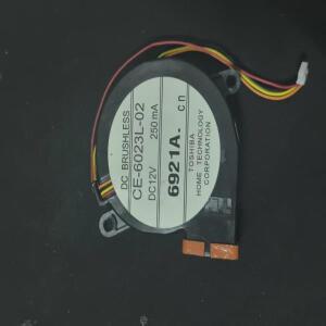 CE-6023L-02 DC12V 250mA 프로젝터 Epson EB-CU600Wi CU610Xi Wi4950WU 1970W 1980WU 1985WU용 새  팬