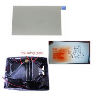 AD 1pcs 편집열판 필름 열 절연 유리 4인치 LCD 미니 Led 프로젝터 수리용 UC40 UC46 Rigal용