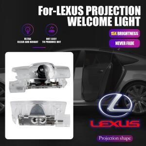 렉서스 LS ES IS 2006 RX LX GS 2012 GX 악세서리용 24개 자동차 도어 배지 웰컴 램프 프로젝터 라이트 엠