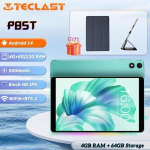 Teclast P85T 태블릿 PC 8인치 1280x800 IPS/안드로이드 14/4GB RAM/64GB ROM/Allwinner A523 8코어/Mali-G