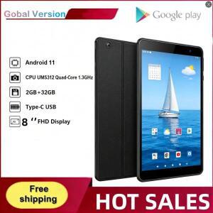 8인치 2GB RAM ROM T08 안드로이드 11 태블릿 PC CPU UMS312 쿼드코어 1.3GHz 듀얼 카메라 WIFI 타입-C 배