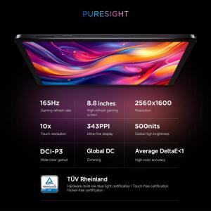 레노버 리전 Y700 2025  256GB/512GB 게이밍 태블릿 스냅드래곤 8 Gen 3 8.8인치 165Hz 500니트 LCD 화면 6