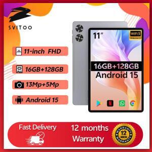 SVITOO P11 태블릿 안드로이드 15 2025 11인치 1280x800 IPS Unisoc T606 16GB RAM 128GB ROM 1TB 확장 가