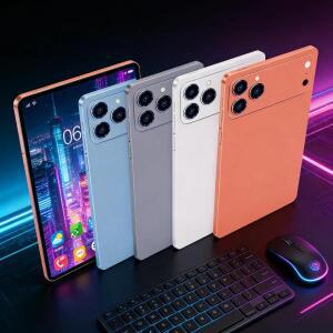 A17 Pro Max 태블릿 키보드 번들 8+256GB 10.1인치 FLED 디스플레이 4000mAh 배터리 안드로이드 13 2 in 1