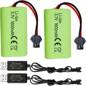 9962 8837 RC 토이카 배터리 엔지니어링 차량 트럭에 적합한 SM2P 플러그와 USB 충전 케이블을 갖춘 해상