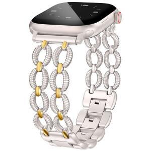 미니 APPLE WATCH 밴드 41/40/38/44/45/46/49/42MM 여성 드레시 프리티 메탈 스트랩 더블 체인 트위스트 디자이너용 멋진 링크 브레이슬릿 IWATCH 시리즈 11 9 ULTRA SE 8 7 6 5 4 3 2 c5Q