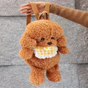 특이한 가방 귀여운 개 인형 푸들 강아지 백팩 선물 배낭