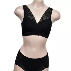 [라일리여성언더웨어] Rly 레이스 여성 풀컵 노몰드 브라팬티세트 노몰드브라 50027776)
