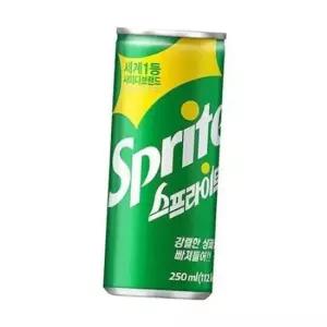 코카콜라 스프라이트 250ml 캔 1개