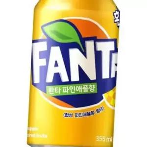 WL 코카콜라 환타 355ml 파인애플 캔 24개