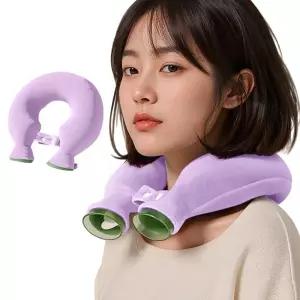 냉온찜질팩 목 어깨 보온 물주머니 퍼플 냉 온 질팩 팩온 온열 얼음 온팩