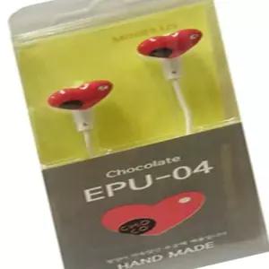 미니어처 이어폰 핑크초코 EPU-04 고음질 모노 귀걸이형꼬임방지 스마트 줄이어 선정리 컴퓨터 밀폐형 오디