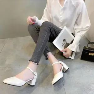 메리제인구두 플랫슈즈 앞코 스트랩 여자 메리제인슈