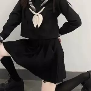 블랙 마린셔츠 플리츠치마 세트 교복 학생복