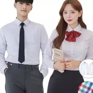 교복몰 (빅사이즈) 남녀 교복 셔츠 컬러체크 2장 학생