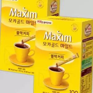 맥심 모카골드 블랙커피 커피만 200T (100Tx2박스)