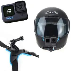 GOPRO10 호환 바이크 헬멧 턱 고정 스트랩 고프로10액션캠집게 마운트 액션 소품 부품 악세사리 서사리 보