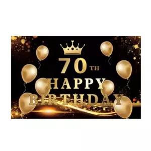 (PW) 럭셔리생일현수막(대형) 기념일70 장식 배너축하 파티가랜드 가랜드 용품 플랜카드 홈파티 이벤트