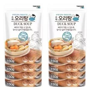 더독 반려동물 수제 오리탕 150g 10P 영양 건강 화식 강아지원기회복 (WDC54FF)