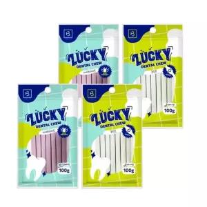 강아지 럭키 덴탈츄 12P 반려견 치석관리 개껌 간식 강아지간식 (WDC553B)