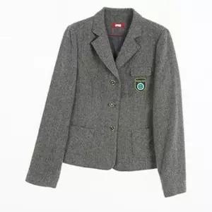 교복몰 그레이 빗살패턴 여자자켓 (경화여중) 교복자