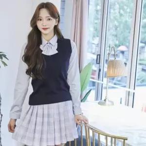 교복몰 네이비 롱조끼(여자) 교복 학생복 교복조끼