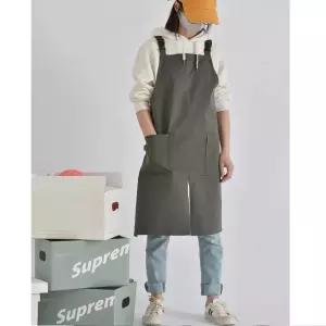 방수앞치마 미술 작업 예쁜 패브릭 주방 미용앞치마 바리스타 업소용 원피스 작업용 용남성 카페용 H앞치마