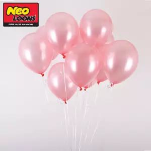 네오텍스 30cm 펄 라이트핑크 풍선 100개입칼라 컬러 파티용품 홈파티 파티용 생일 돌잔치장시 돌상장식